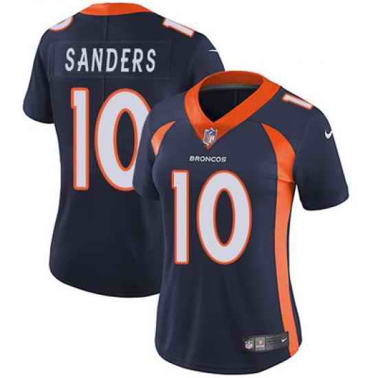 Nike Broncos #10 Emmanuel Sanders Blue Alternate Womens Stitched NFL Vapor Untouchable Limited Jersey
